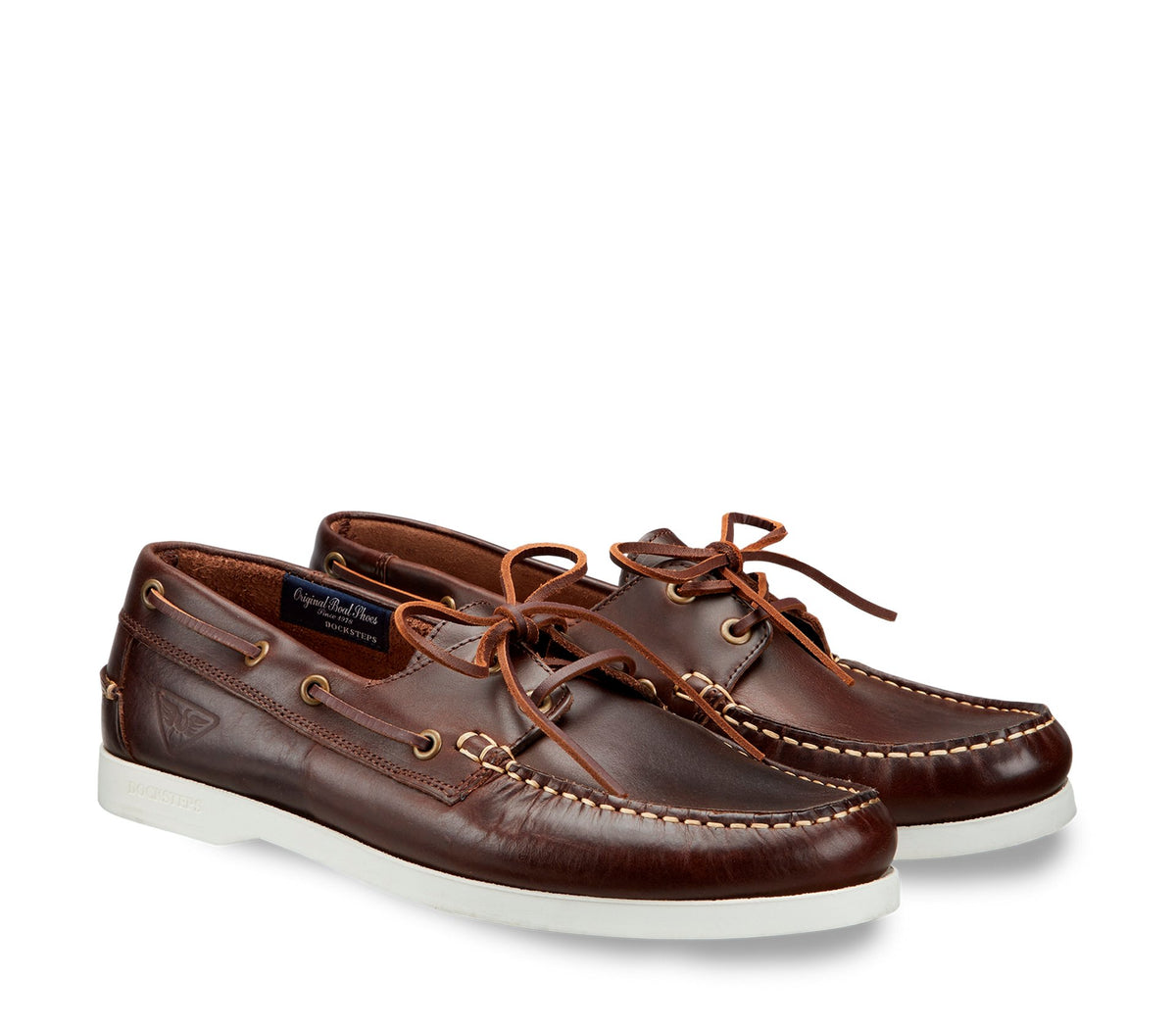Beige Leather Men's Boat Shoes - Docksteps Official
