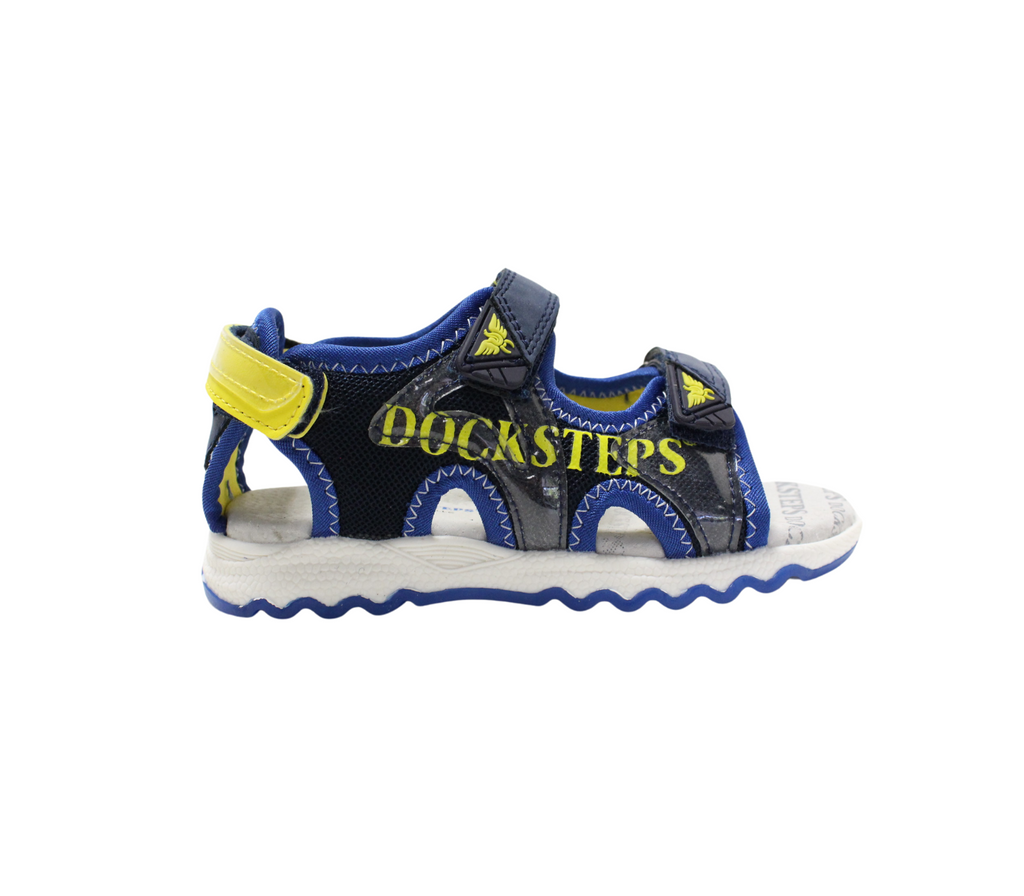 Sandali da Bambino con Chiusura in Velcro Blu e Logo 