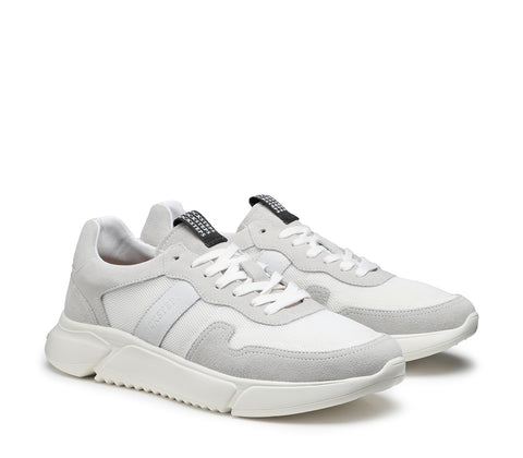 Men's Suede Sneakers White