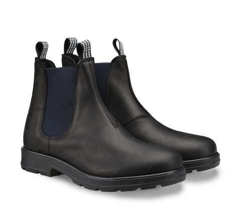 Men's Leather Beatles Boots with Elasticized Inserts 