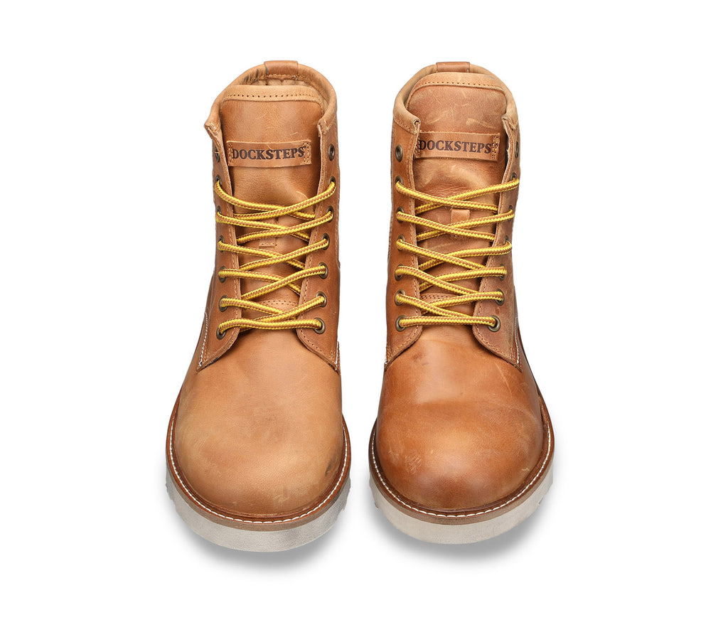 Docksteps Scarponcino Stringato Marrone in Nabuck