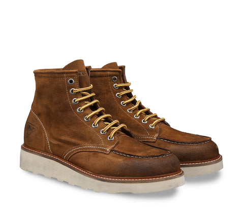 Brown suede men's boot