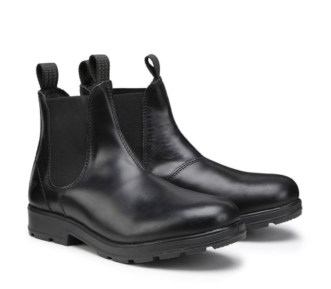 Black Women's Beatles with Elasticized Inserts